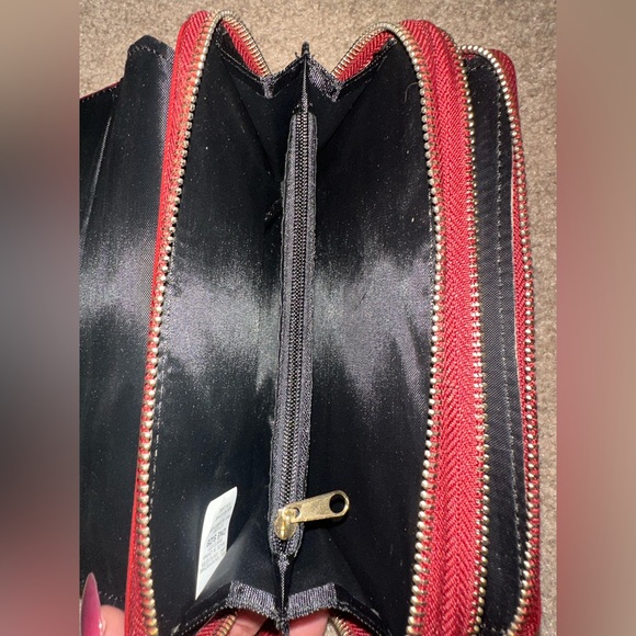 EUC-Unbranded wristlet wallet Burgundy - Picture 7 of 10